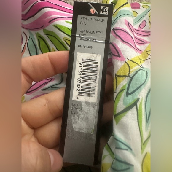 Tahari multi color  A-Line V-Neck Sundress size 8 new - Picture 6 of 9